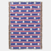 Leuke en Fancy Patriottische Sterren en Strepen Deken (Voorkant Verticaal)