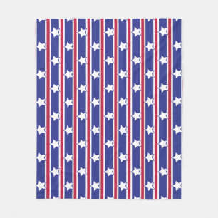 Leuke en Fancy Patriottische Sterren en Strepen Fleece Deken