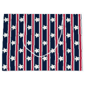 Leuke en Fancy Patriottische Sterren en Strepen Groot Cadeauzakje (Voorkant)