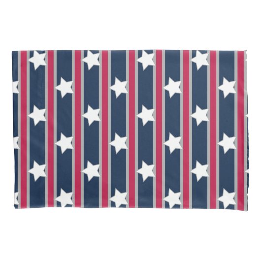 Leuke en Fancy Patriottische Sterren en Strepen Kussensloop (Voorkant)