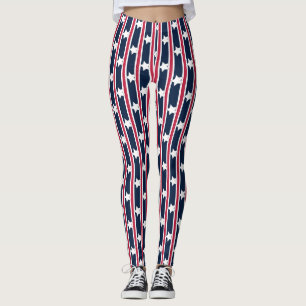 Leuke en Fancy Patriottische Sterren en Strepen Leggings