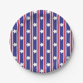 Leuke en Fancy Patriottische Sterren en Strepen Papieren Bordje