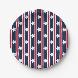 Leuke en Fancy Patriottische Sterren en Strepen Papieren Bordje