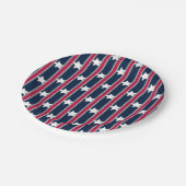 Leuke en Fancy Patriottische Sterren en Strepen Papieren Bordje (Gekanteld)