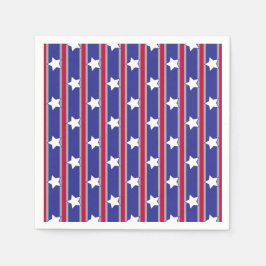 Leuke en Fancy Patriottische Sterren en Strepen Servet