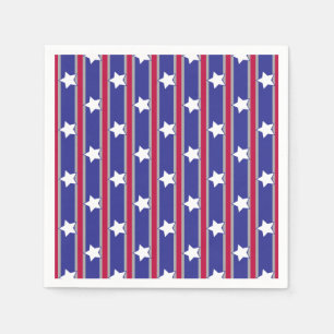 Leuke en Fancy Patriottische Sterren en Strepen Servet