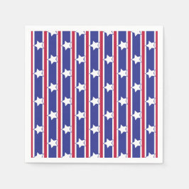 Leuke en Fancy Patriottische Sterren en Strepen Servet