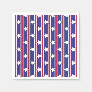 Leuke en Fancy Patriottische Sterren en Strepen Servet