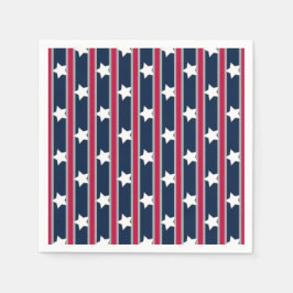 Leuke en Fancy Patriottische Sterren en Strepen Servet