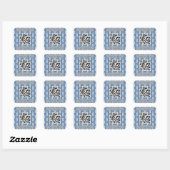 Leuke en Fancy PII 3.142 QR Code Vierkante Sticker (Vel)