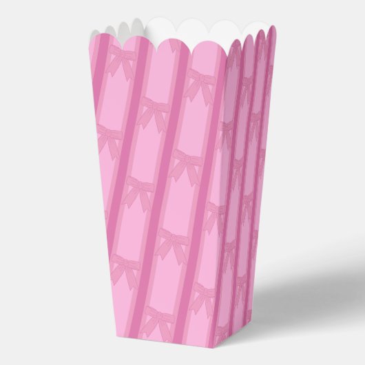 Leuke en Fancy Pink Bow Popcorn Bedankdoosjes (Achterkant)
