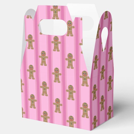 Leuke en Fancy Pink Gingerbread Man Bedankdoosjes (Geopend)