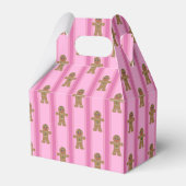 Leuke en Fancy Pink Gingerbread Man Bedankdoosjes (Voorkant Zijde)