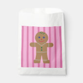 Leuke en Fancy Pink Gingerbread Man Bedankzakje (Voorkant)