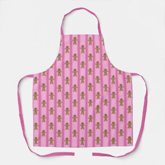 Leuke en Fancy Pink Gingerbread Man Schort (Voorkant)