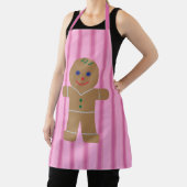 Leuke en Fancy Pink Gingerbread Man Schort (Insitu)