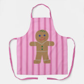 Leuke en Fancy Pink Gingerbread Man Schort (Voorkant)