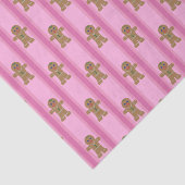 Leuke en Fancy Pink Gingerbread Man Tissuepapier (Detail)