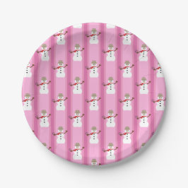 Leuke en Fancy Pink Snowman Detective Papieren Bordje