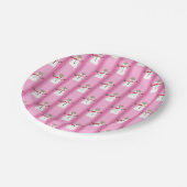 Leuke en Fancy Pink Snowman Detective Papieren Bordje (Gekanteld)