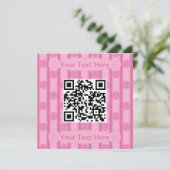 Leuke en Fancy Poker Chip QR Code Kaart (Staand voorkant)
