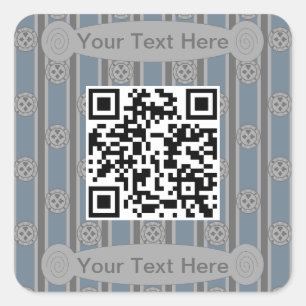 Leuke en Fancy Poker Chip QR Code Vierkante Sticker
