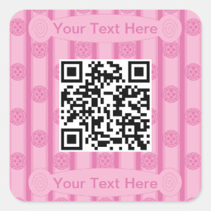 Leuke en Fancy Poker Chip QR Code Vierkante Sticker
