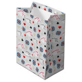 Leuke en Fancy Poker Medium Cadeauzakje (Voorkant Gekanteld)