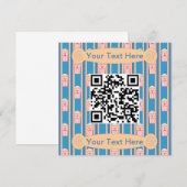 Leuke en Fancy Popcorn QR Code Kaart (Voorkant / Achterkant)