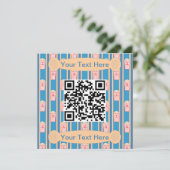 Leuke en Fancy Popcorn QR Code Kaart (Staand voorkant)