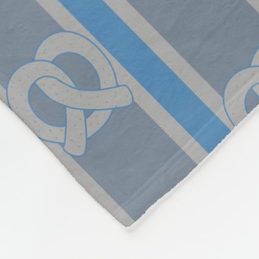 Leuke en Fancy Pretzel Fleece Deken (Hoek)