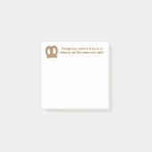 Leuke en Fancy Pretzel Post-it® Notes (Voorkant)