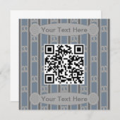 Leuke en Fancy Pretzel QR Code Kaart (Voorkant / Achterkant)