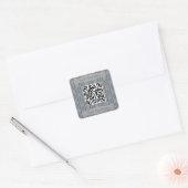 Leuke en Fancy Pretzel QR Vierkante Sticker (Envelop)