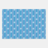 Leuke en Fancy Roze & Blauwe Sneeuwvlok Inpakpapier Vel (Voorkant 3)