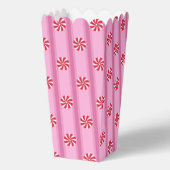Leuke en Fancy roze pepermunt popcorn Bedankdoosjes (Voorkant)