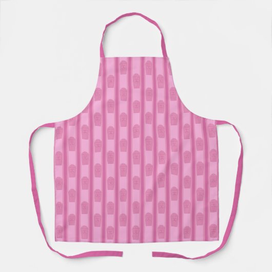 Leuke en Fancy roze popcorn Schort (Voorkant)