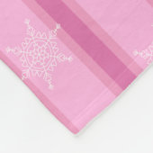 Leuke en Fancy roze sneeuwvlok Fleece Deken (Hoek)
