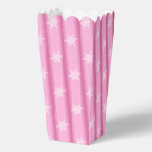 Leuke en Fancy Roze Sneeuwvlok Popcorn Bedankdoosjes (Voorkant)
