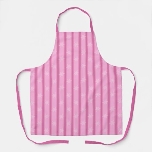 Leuke en Fancy roze sneeuwvlok Schort (Voorkant)
