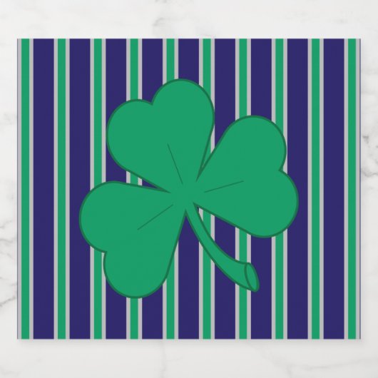 Leuke en Fancy Shamrock Bier Etiket (Enkel label)