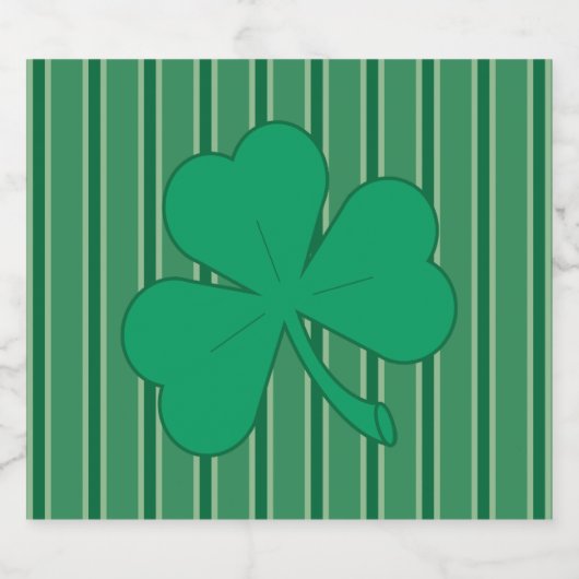 Leuke en Fancy Shamrock Bier Etiket (Enkel label)