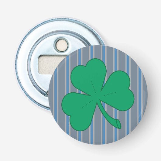 Leuke en Fancy Shamrock Button Flesopener (Voorkant)