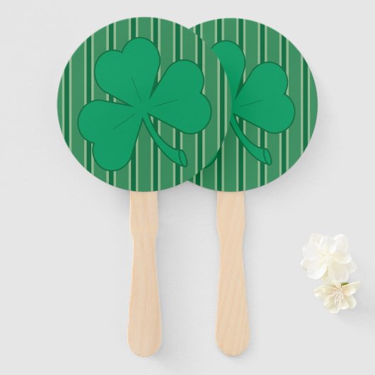 Leuke en Fancy Shamrock Handwaaier (Voorkant en achterkant)