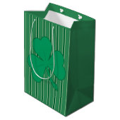 Leuke en Fancy Shamrock Medium Cadeauzakje (Achterkant Gekanteld)