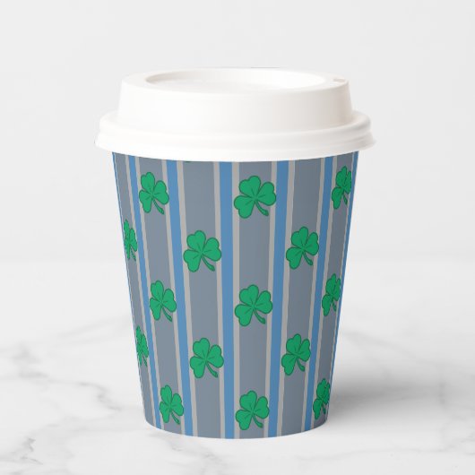 Leuke en Fancy Shamrock Papieren Bekers (Voorkant)
