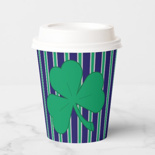 Leuke en Fancy Shamrock Papieren Bekers (Voorkant)