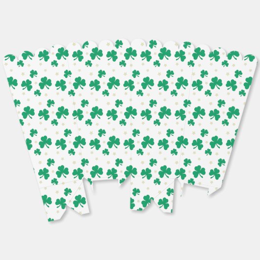 Leuke en Fancy Shamrock Popcorn Bedankdoosjes (Ongevouwen)