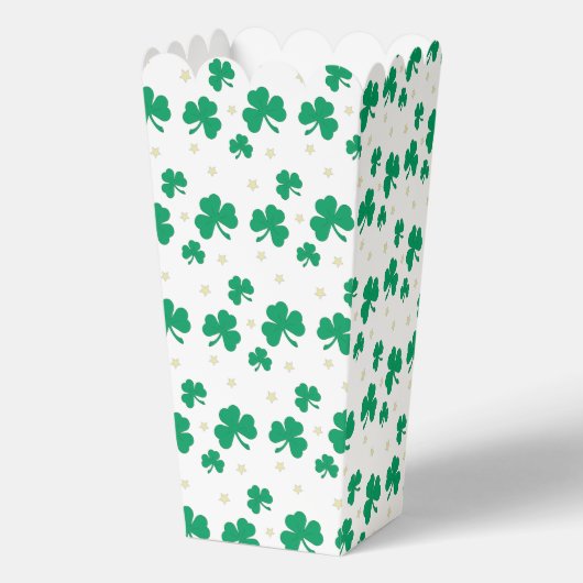 Leuke en Fancy Shamrock Popcorn Bedankdoosjes (Voorkant)