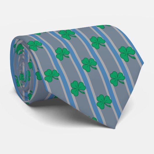 Leuke en Fancy Shamrock Stropdas (Opgerold)